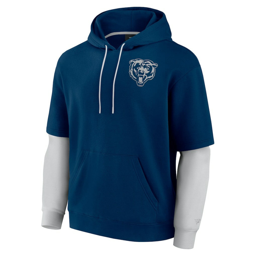 Chicago Bears Fanatics Unisex Sleek Elements Pullover Hoodie