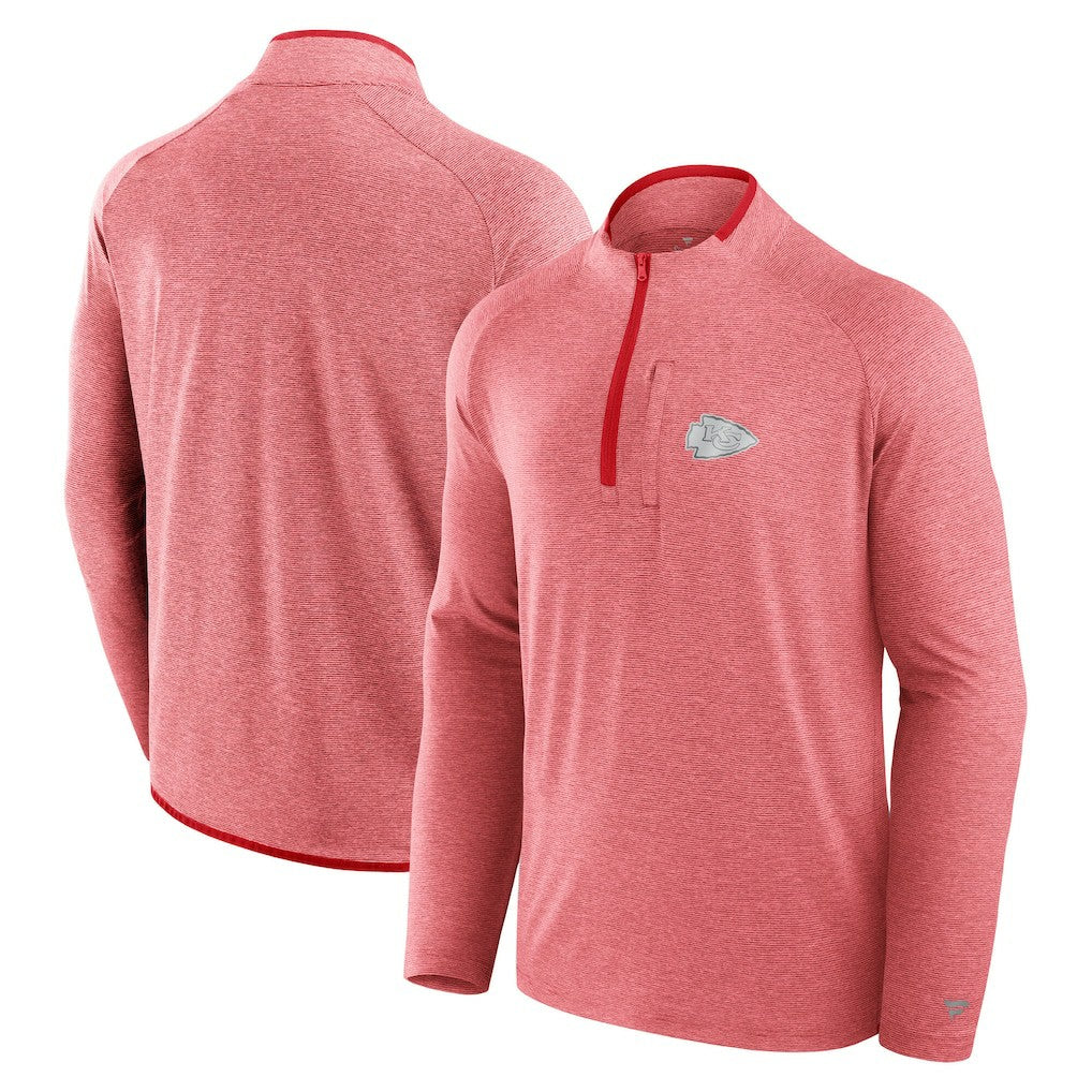 Kansas City Chiefs Fanatics Unisex Front Office Performance Primary Quarter-Zip Jacket