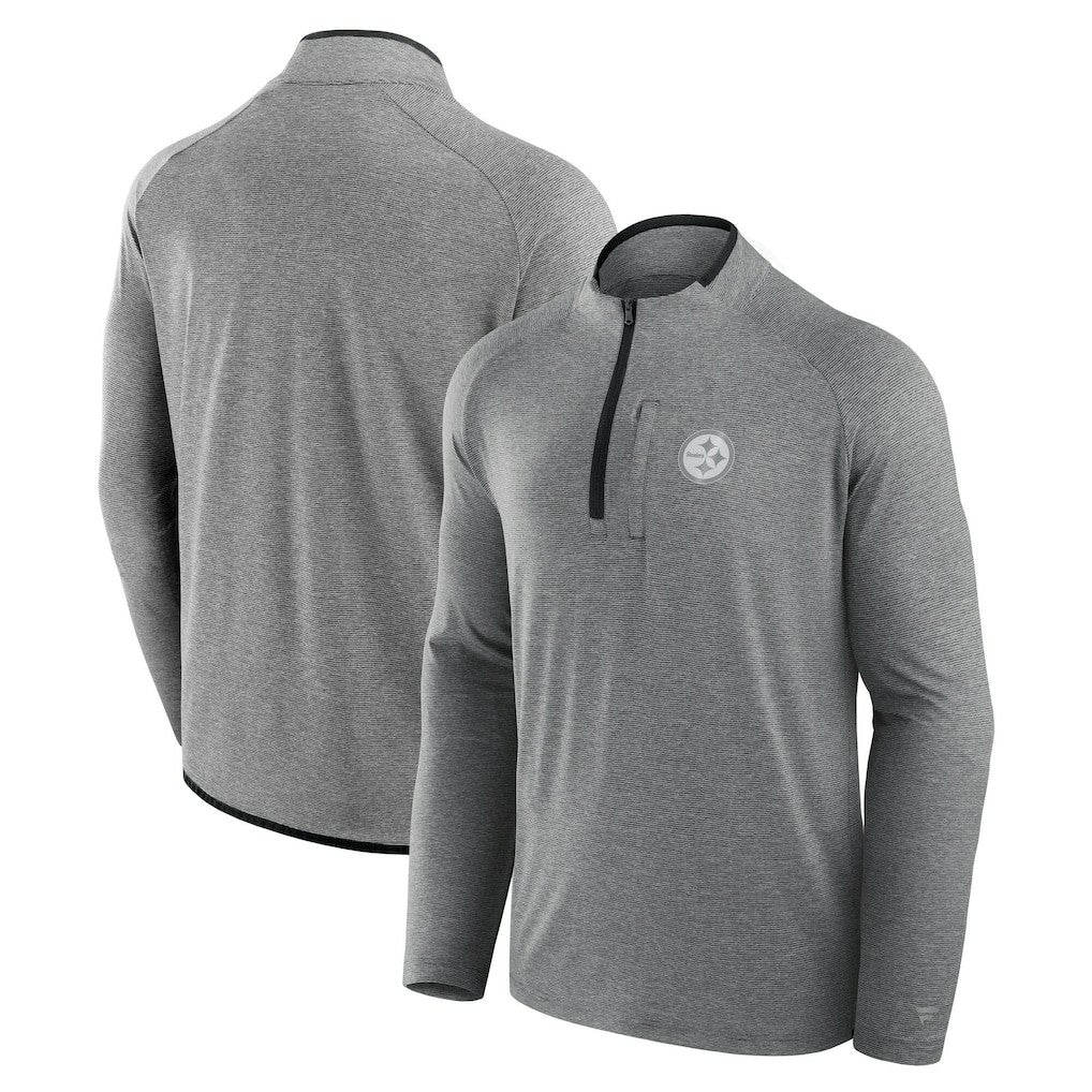 Pittsburgh Steelers Fanatics Unisex Front Office Performance Primary Quarter-Zip Jacket