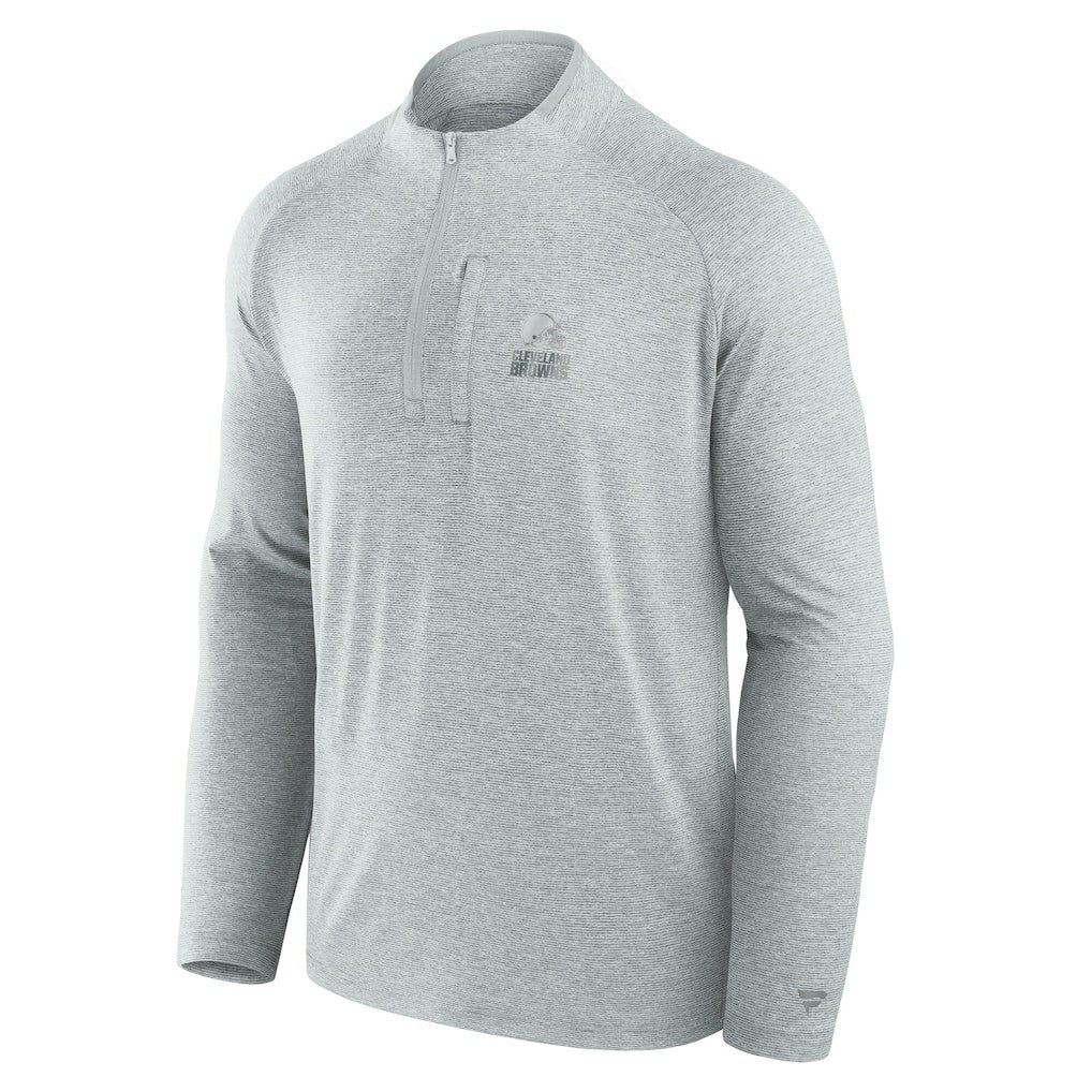 Cleveland Browns Fanatics Unisex Front Office Performance Primary Quarter-Zip Jacket
