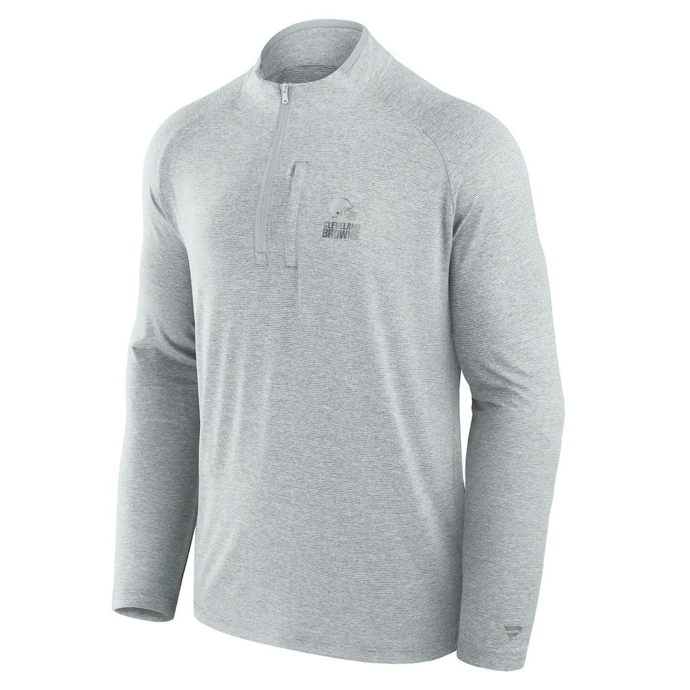 Cleveland Browns Fanatics Unisex Front Office Performance Primary Quarter-Zip Jacket