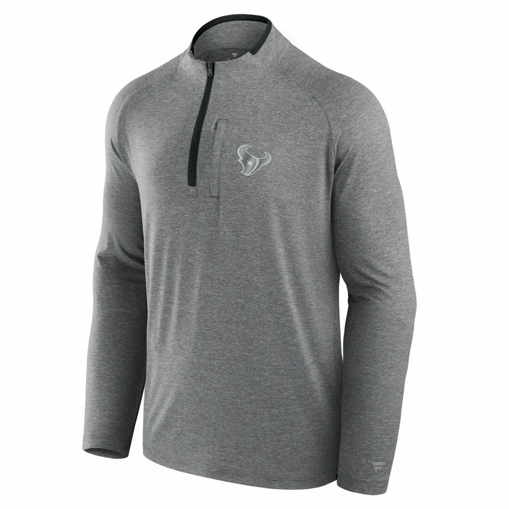 Houston Texans Fanatics Unisex Front Office Performance Primary Quarter-Zip Jacket