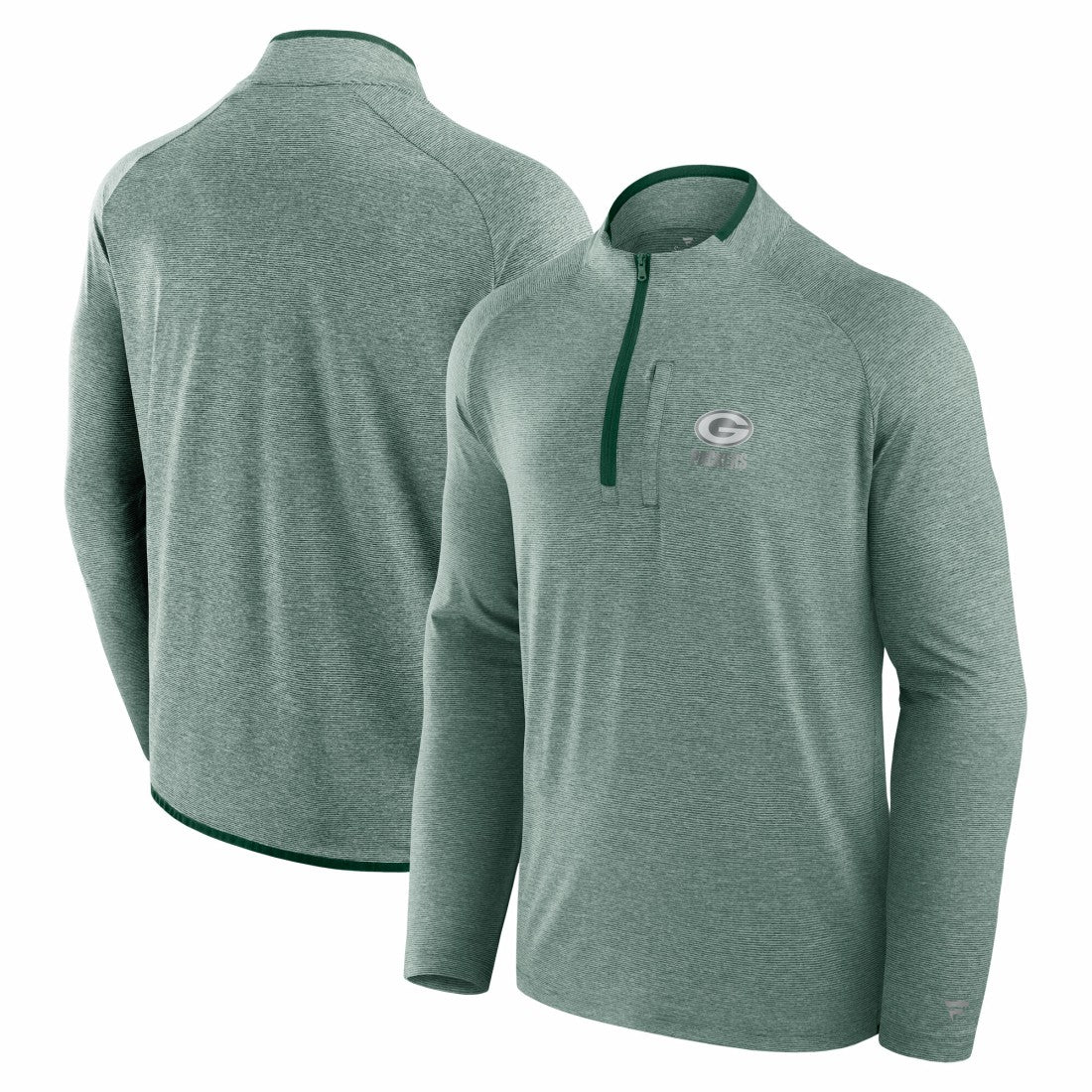 Green Bay Packers Fanatics Unisex Front Office Performance Primary Quarter-Zip Jacket