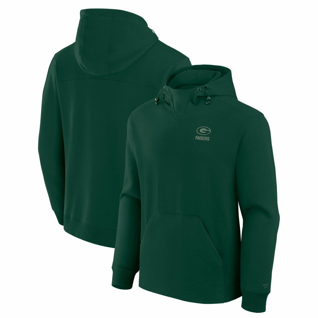 Green Bay Packers Fanatics Unisex Front Office Tonal Tri-Blend Pullover Hoodie