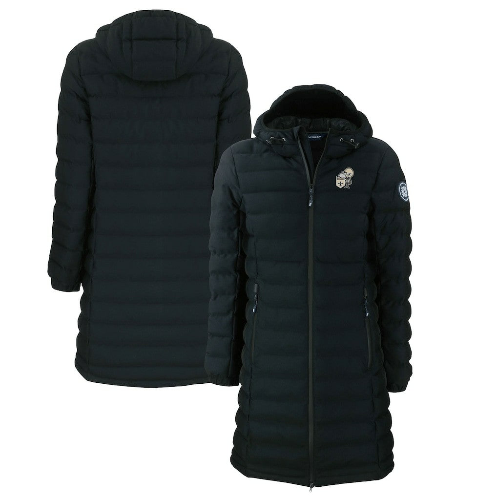 New Orleans Saints  Cutter & Buck Women's Throwback Logo Mission Ridge Repreve Eco Insulated Full-Zip Puffer Jacket