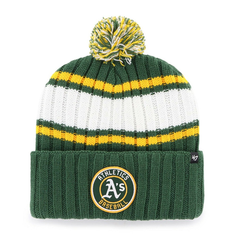 Oakland Athletics '47 Plateau Cuffed Knit Hat with Pom | MLB Near me