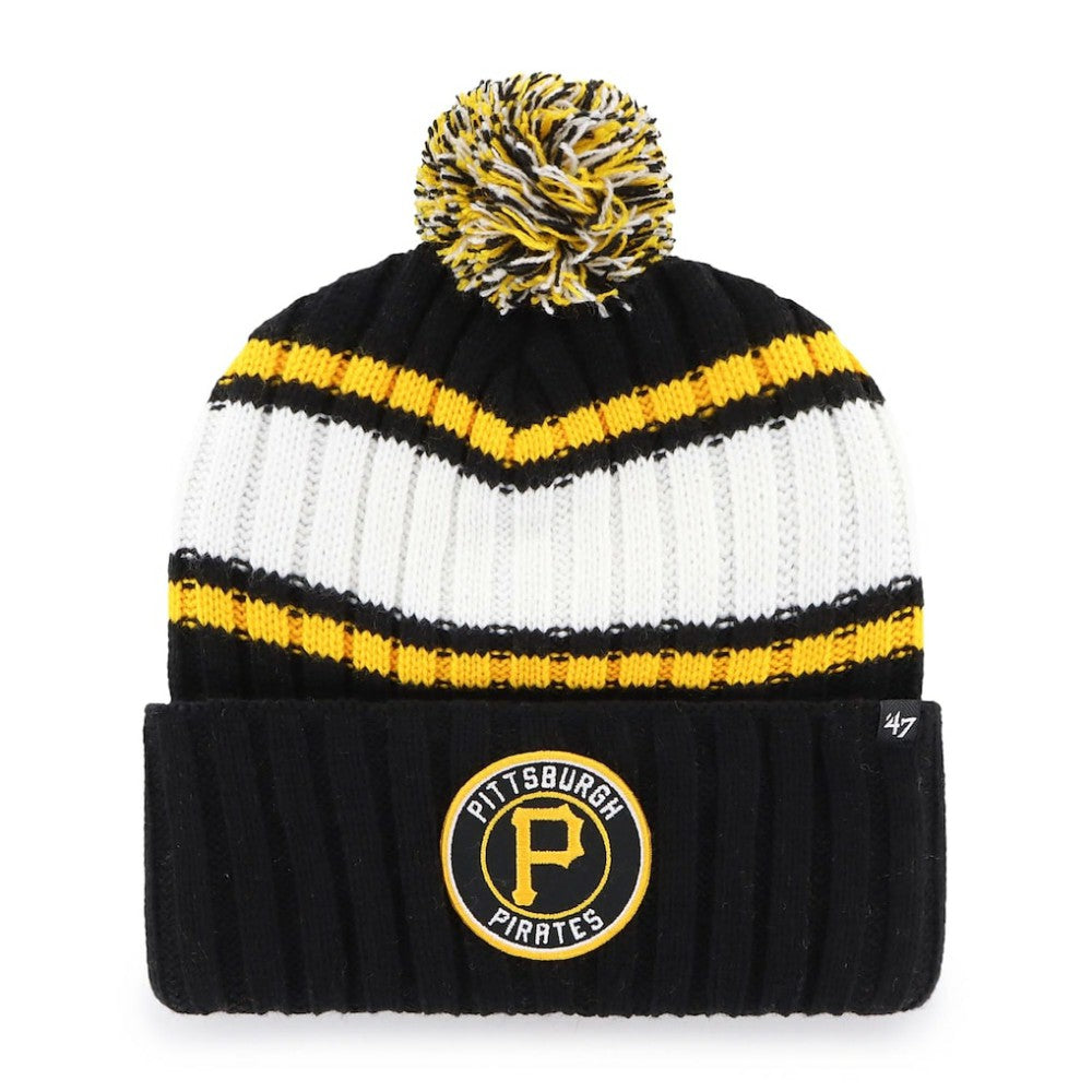 Pittsburgh Pirates '47 Plateau Cuffed Knit Hat with Pom | MLB Discount
