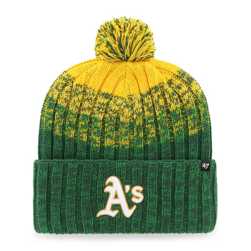 Oakland Athletics '47 Cascade Cuffed Knit Hat with Pom | MLB Discount