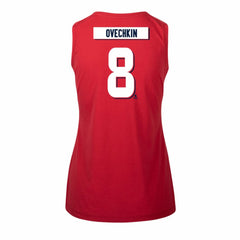 Alexander Ovechkin Washington Capitals Levelwear Women's Macy Player Name & Number Tank Top For Sale