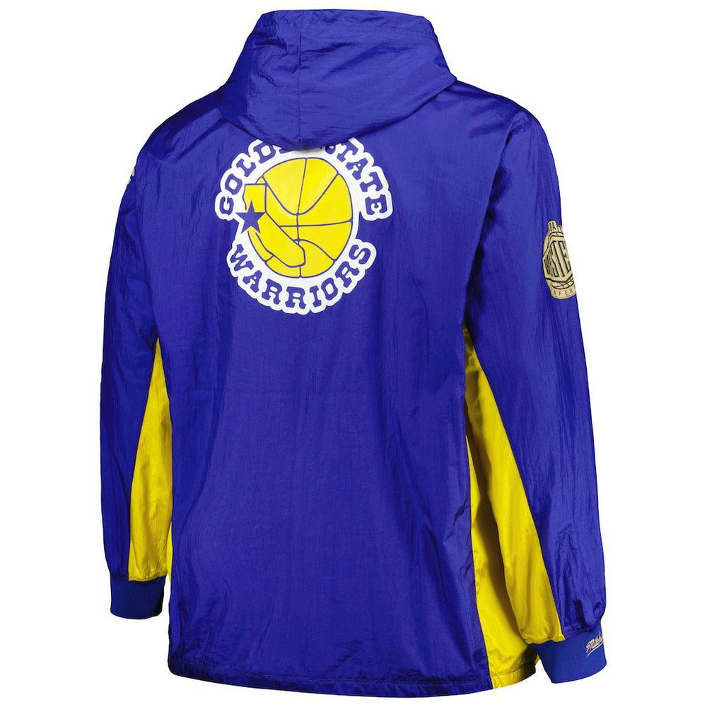 Golden State Warriors Big & Tall Hardwood Classics Team OG 2.0 Anorak Hoodie Quarter-Zip Windbreaker Jacket sale Online