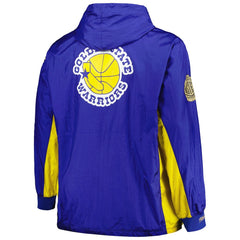 Golden State Warriors Big & Tall Hardwood Classics Team OG 2.0 Anorak Hoodie Quarter-Zip Windbreaker Jacket sale Online