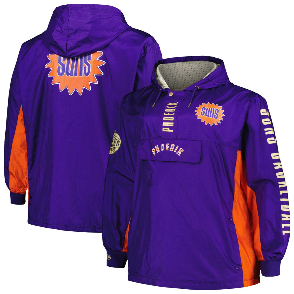 Phoenix Suns Big & Tall Hardwood Classics Team OG 2.0 Anorak Hoodie Quarter-Zip Windbreaker Jacket On Sale