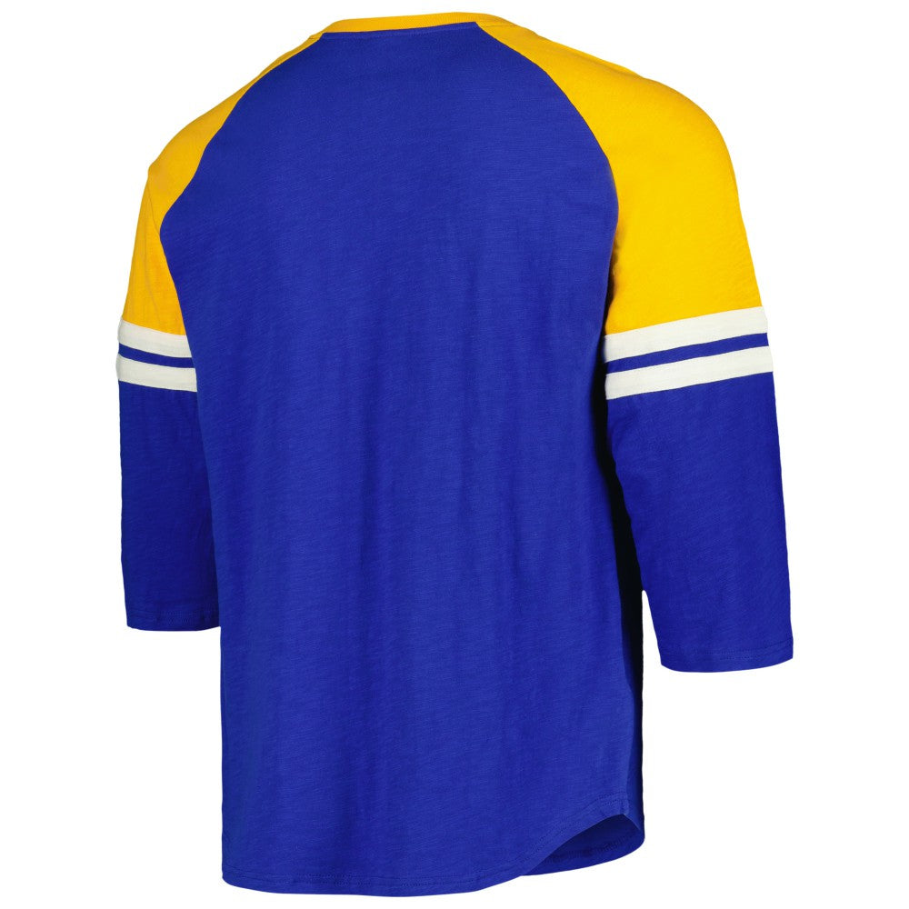 Milwaukee Brewers Mitchell & Ness Cooperstown Collection Legendary Raglan Slub Henley 3/4-Sleeve T-Shirt | MLB Near me