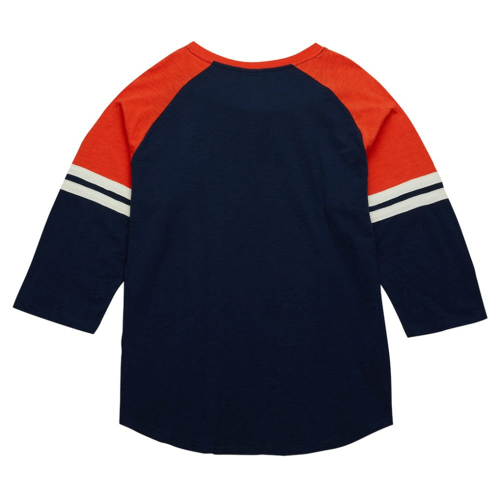 Houston Astros Mitchell & Ness Cooperstown Collection Legendary Raglan Slub Henley 3/4-Sleeve T-Shirt | MLB New