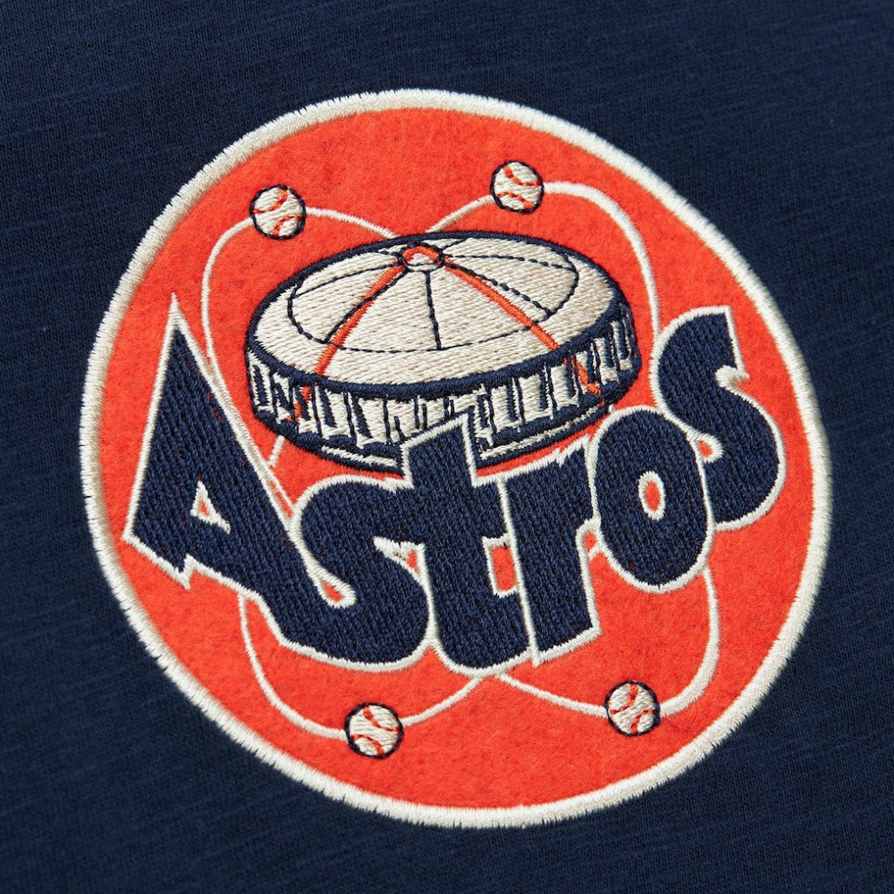 Houston Astros Mitchell & Ness Cooperstown Collection Legendary Raglan Slub Henley 3/4-Sleeve T-Shirt | MLB New