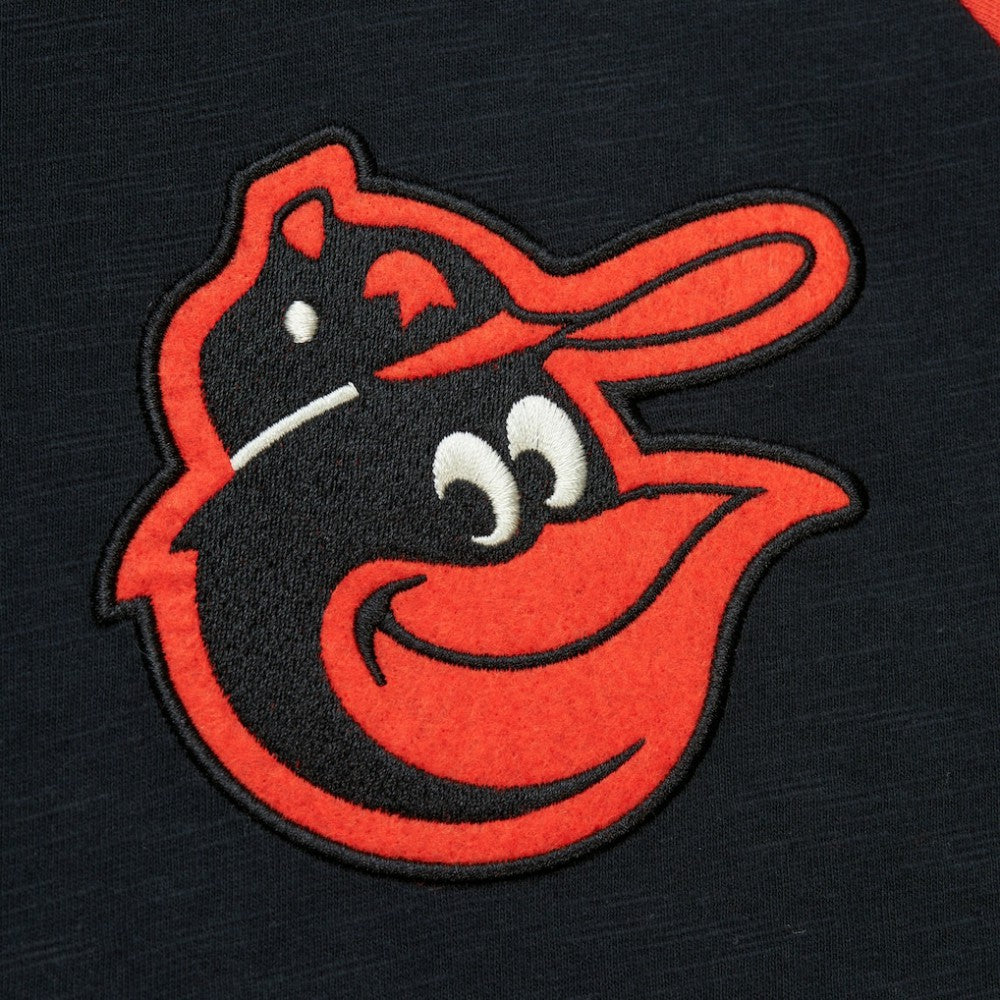 Baltimore Orioles Mitchell & Ness Cooperstown Collection Legendary Raglan Slub Henley 3/4-Sleeve T-Shirt | MLB For sale