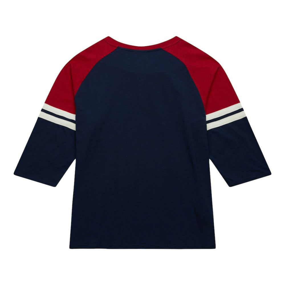 Boston Red Sox Mitchell & Ness Cooperstown Collection Legendary Raglan Slub Henley 3/4-Sleeve T-Shirt | MLB Near me