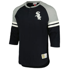 Chicago White Sox Mitchell & Ness Cooperstown Collection Legendary Raglan Slub Henley 3/4-Sleeve T-Shirt | MLB Near me