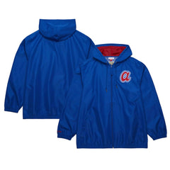 Atlanta Braves Mitchell & Ness Cooperstown Collection Vintage Logo Full-Zip Hoodie Windbreaker Jacket | MLB Discount