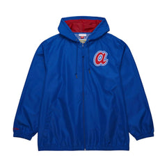 Atlanta Braves Mitchell & Ness Cooperstown Collection Vintage Logo Full-Zip Hoodie Windbreaker Jacket | MLB Discount
