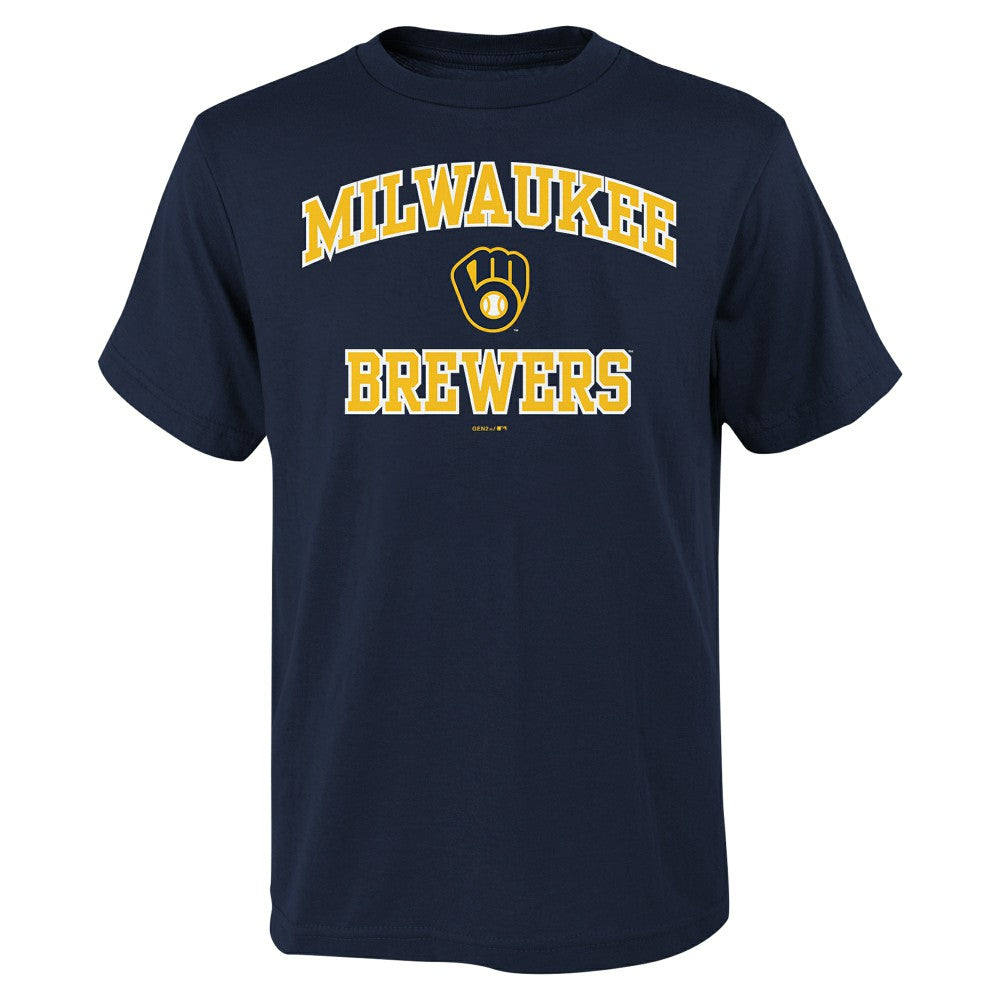 Milwaukee Brewers Youth Heart & Soul T-Shirt | MLB Sale