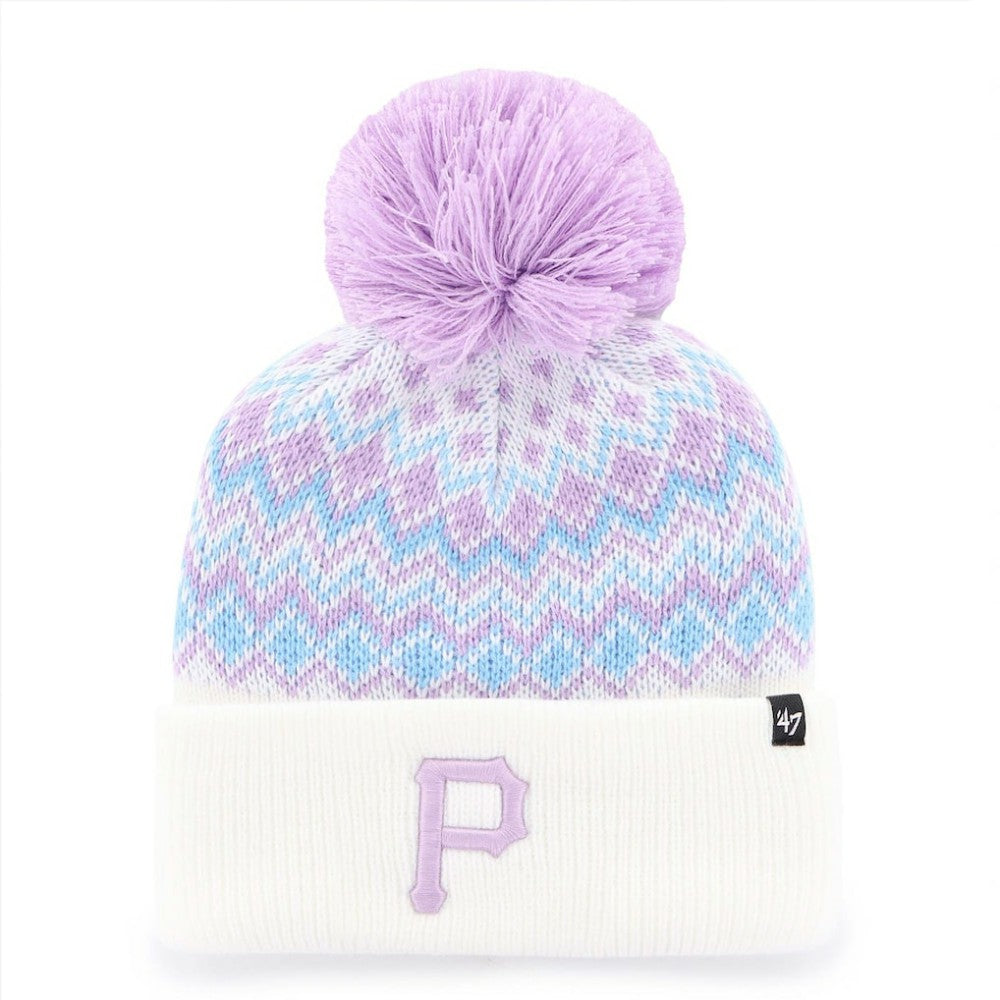 Pittsburgh Pirates '47 Girls Youth Elsa Cuffed Knit Hat with Pom   | MLB Sale