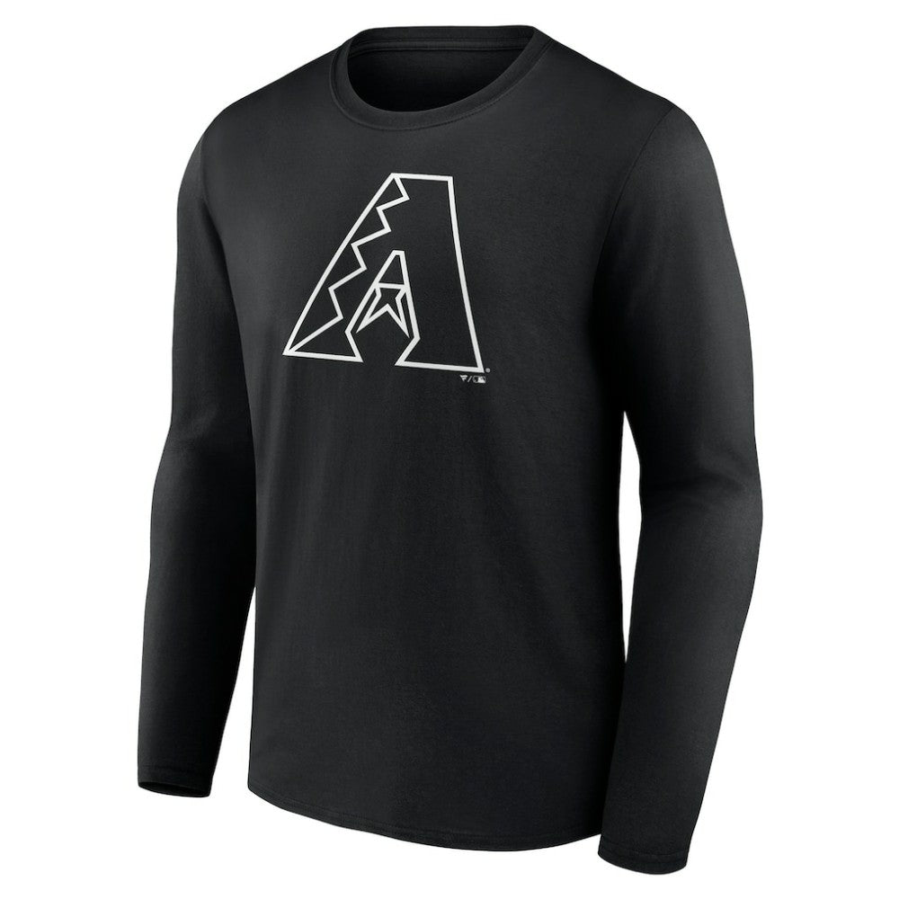 Arizona Diamondbacks Monochrome Personalized Name & Number Long Sleeve T-Shirt | MLB New