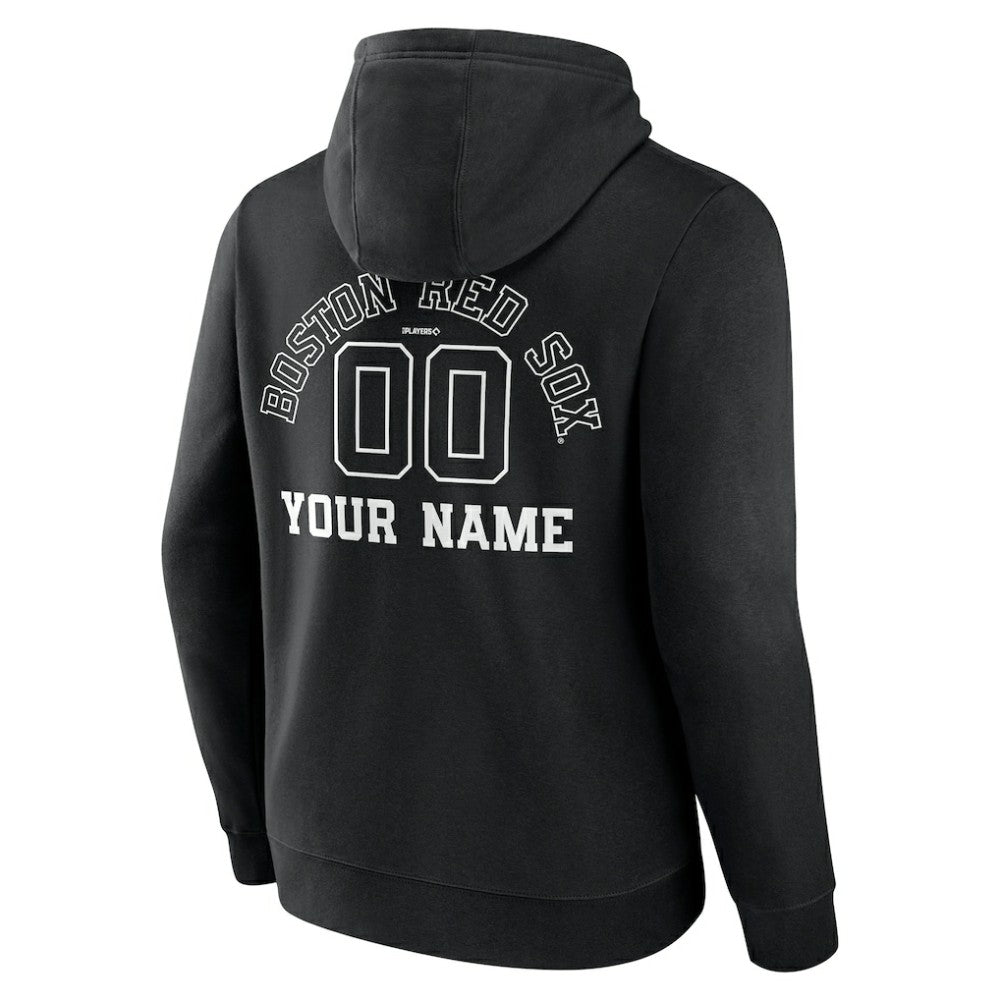 Boston Red Sox Monochrome Personalized Name & Number Pullover Hoodie | MLB Shop