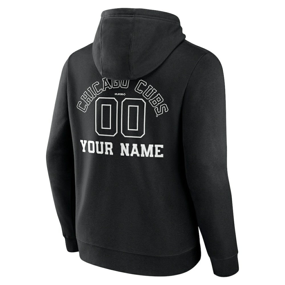 Chicago Cubs Monochrome Personalized Name & Number Pullover Hoodie | MLB Online