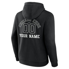 Chicago Cubs Monochrome Personalized Name & Number Pullover Hoodie | MLB Online