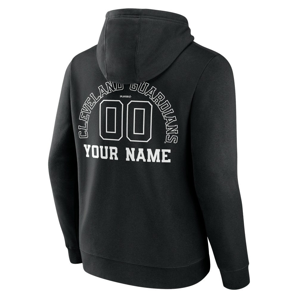 Cleveland Guardians Monochrome Personalized Name & Number Pullover Hoodie | MLB Shop
