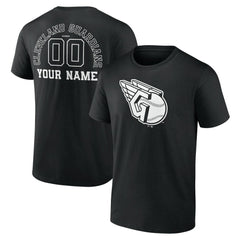 Cleveland Guardians Monochrome Personalized Name & Number T-Shirt | MLB Shop