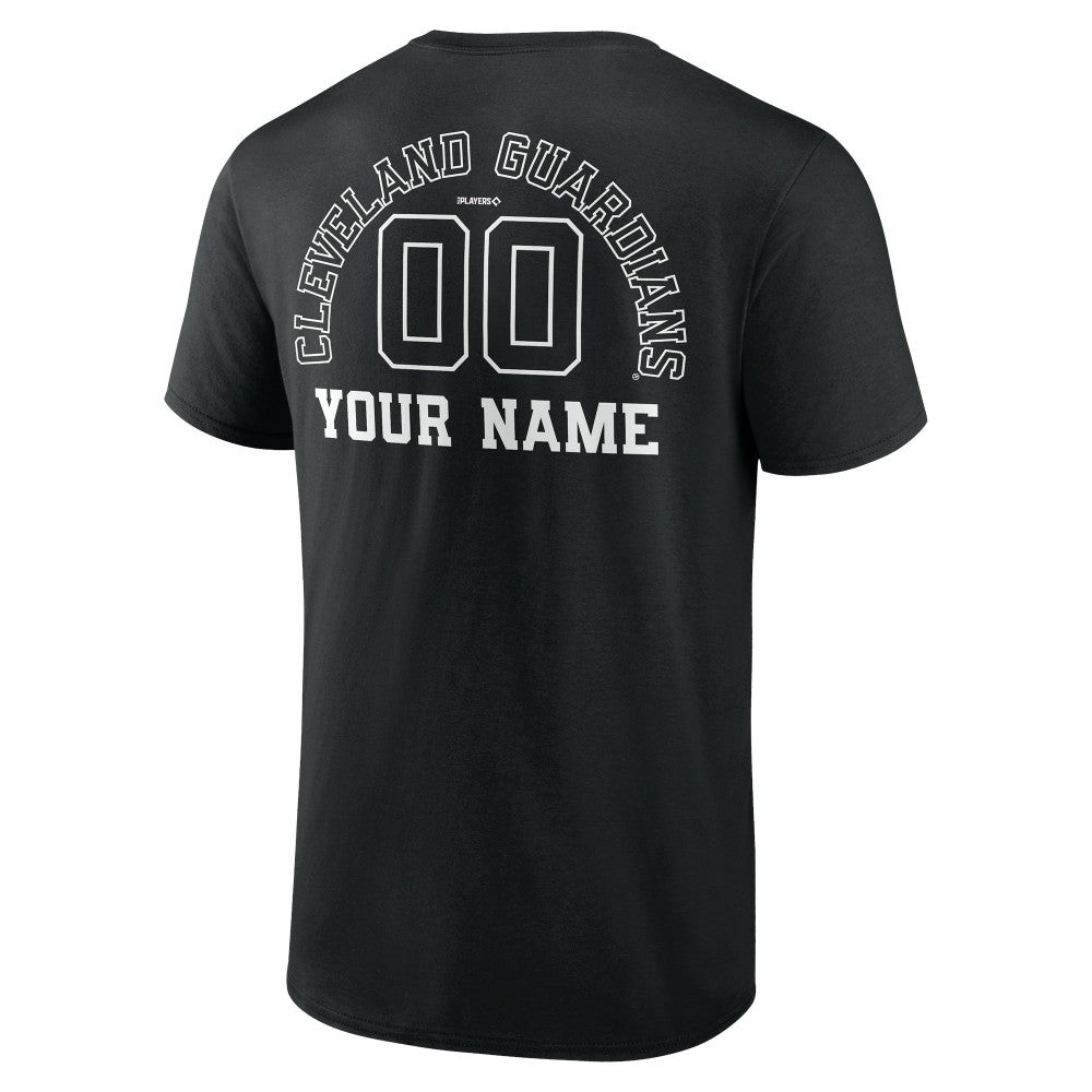 Cleveland Guardians Monochrome Personalized Name & Number T-Shirt | MLB Shop