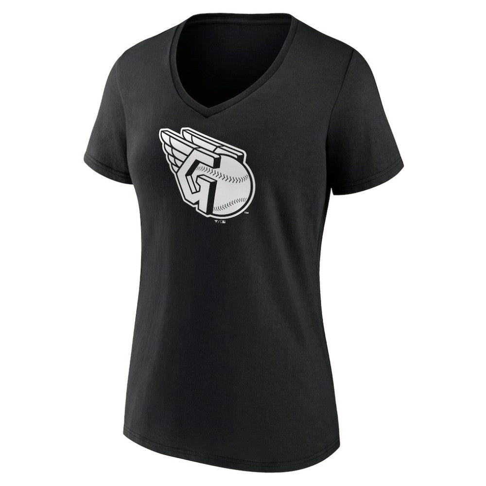 Cleveland Guardians Women's Monochrome Personalized Name & Number V-Neck T-Shirt | MLB Near me