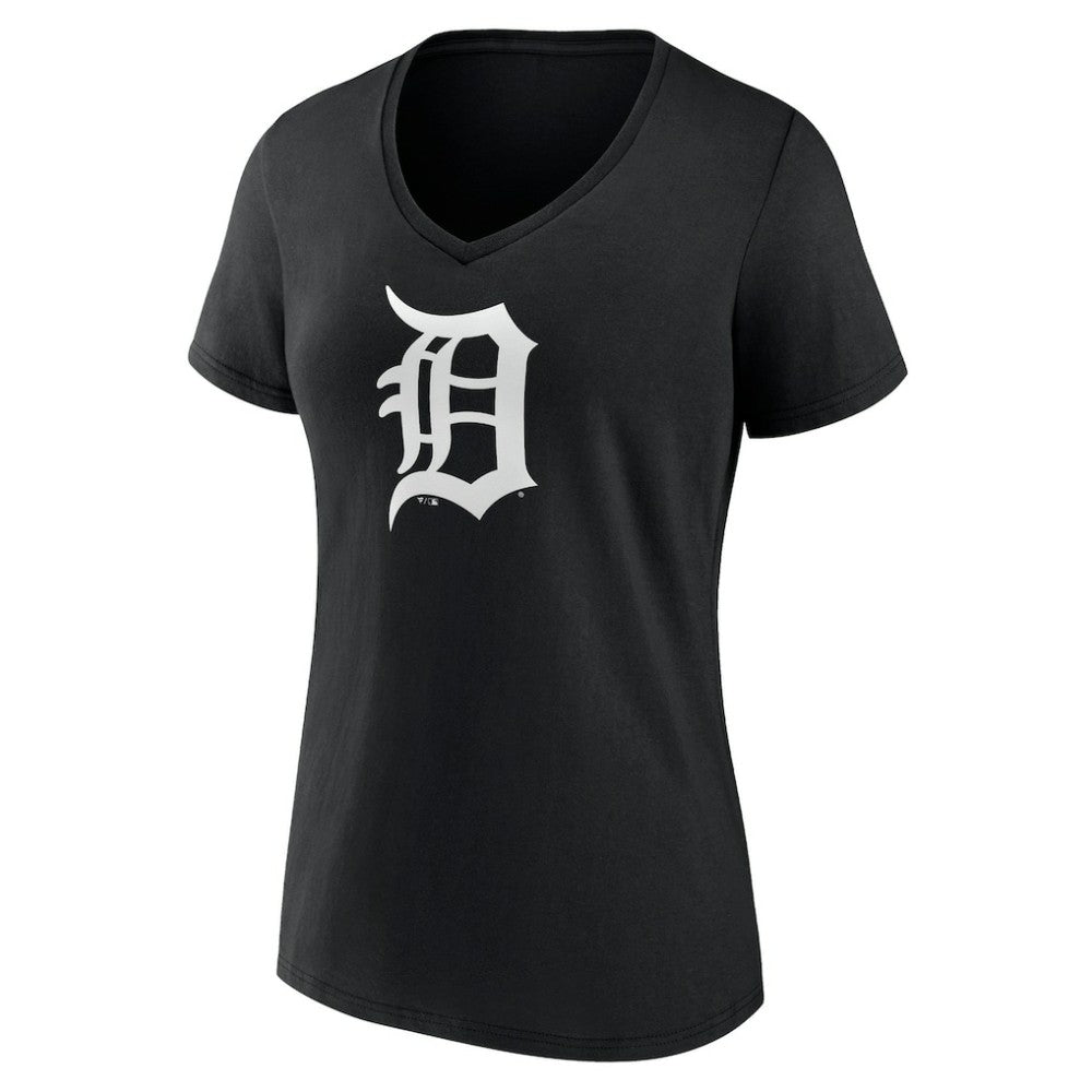 Detroit Tigers Women's Monochrome Personalized Name & Number V-Neck T-Shirt | MLB US