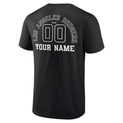 Los Angeles Dodgers Monochrome Personalized Name & Number T-Shirt | MLB Discount