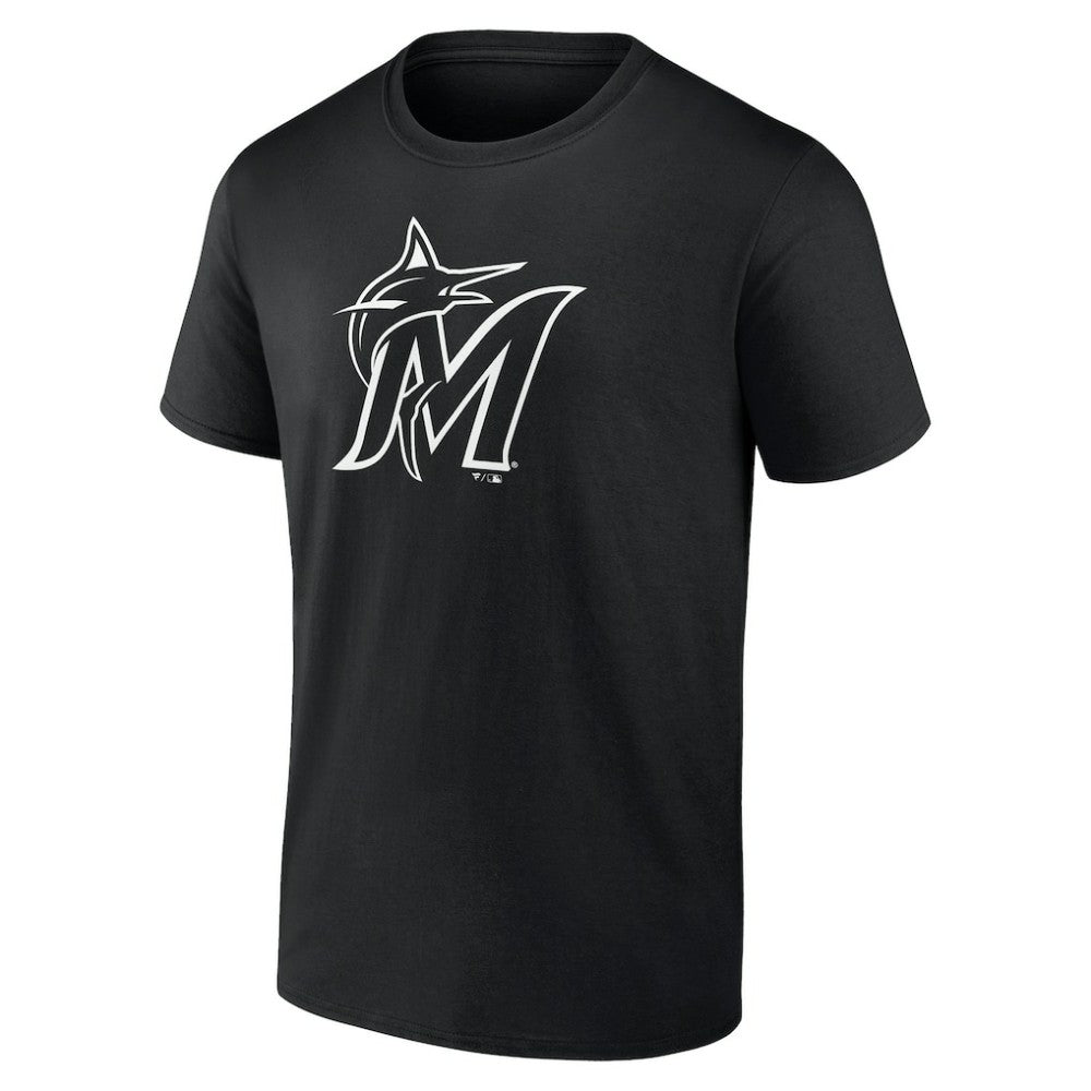 Miami Marlins Monochrome Personalized Name & Number T-Shirt | MLB Shop