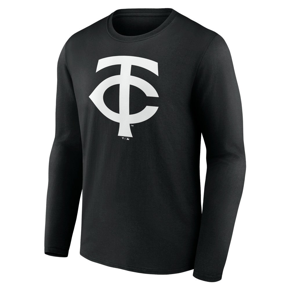 Minnesota Twins Monochrome Personalized Name & Number Long Sleeve T-Shirt | MLB On Sale