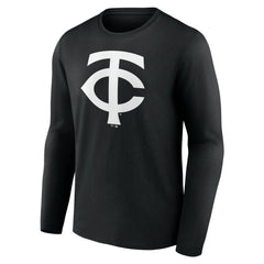 Minnesota Twins Monochrome Personalized Name & Number Long Sleeve T-Shirt | MLB On Sale