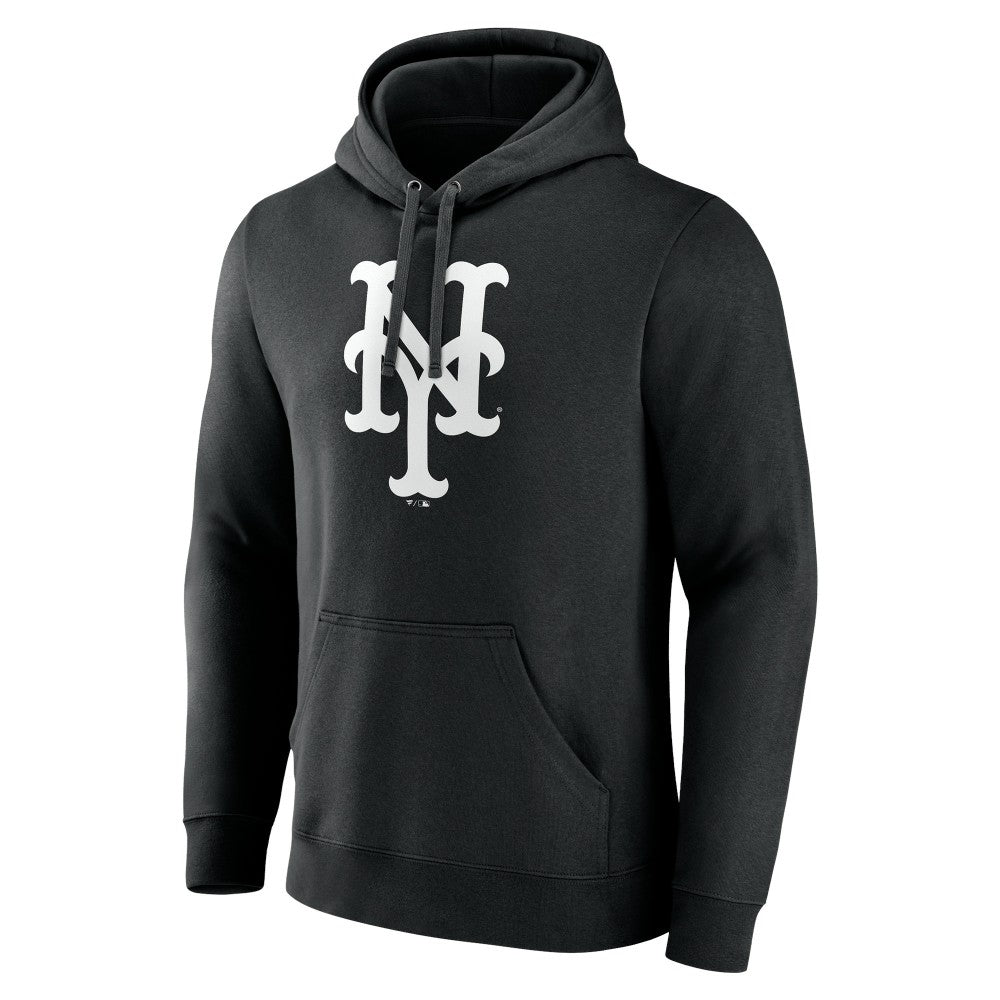 New York Mets Monochrome Personalized Name & Number Pullover Hoodie | MLB For sale