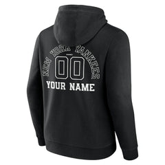 New York Yankees Monochrome Personalized Name & Number Pullover Hoodie | MLB Outlet