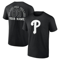 Philadelphia Phillies Monochrome Personalized Name & Number T-Shirt | MLB US