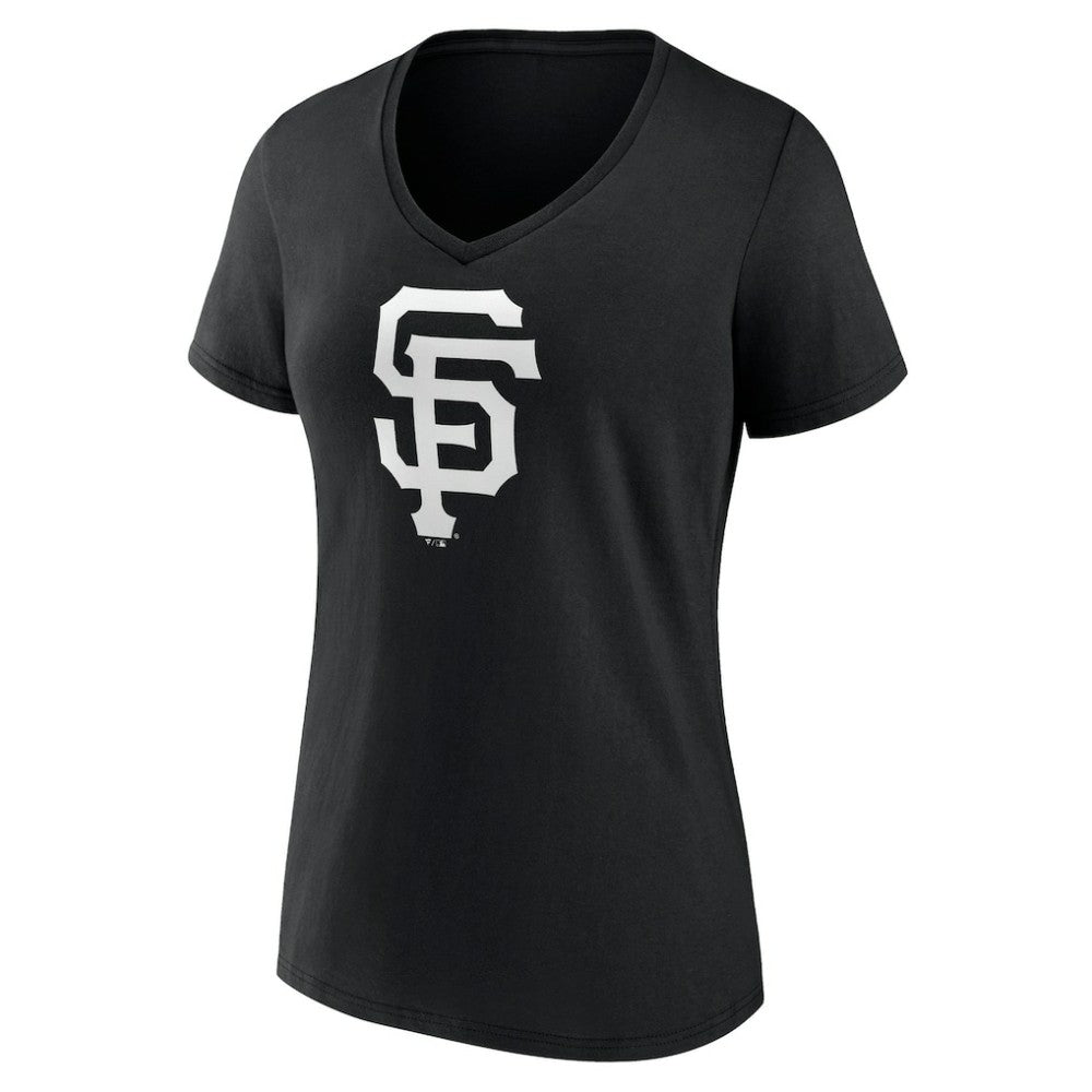 San Francisco Giants Women's Monochrome Personalized Name & Number V-Neck T-Shirt | MLB On Sale