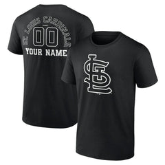 St. Louis Cardinals Monochrome Personalized Name & Number T-Shirt | MLB Outlet