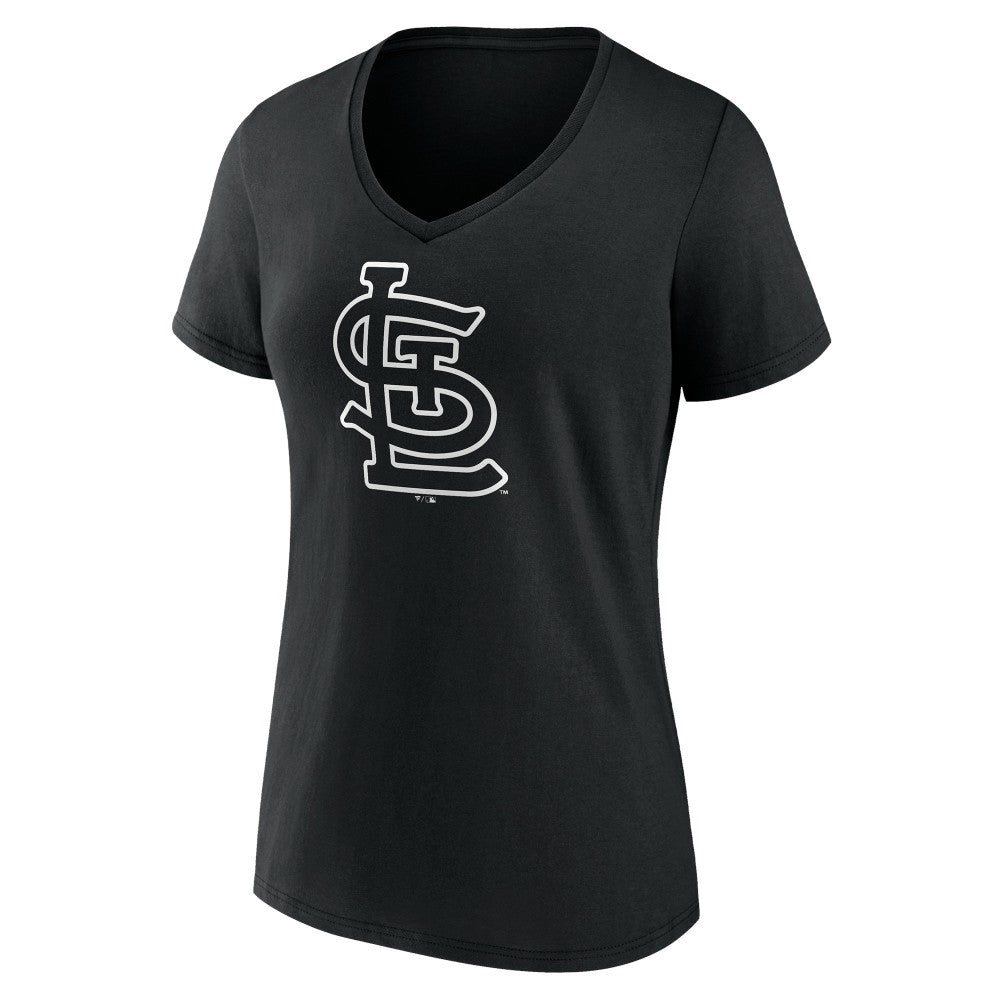 St. Louis Cardinals Women's Monochrome Personalized Name & Number V-Neck T-Shirt | MLB US