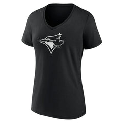 Toronto Blue Jays Women's Monochrome Personalized Name & Number V-Neck T-Shirt | MLB On Sale