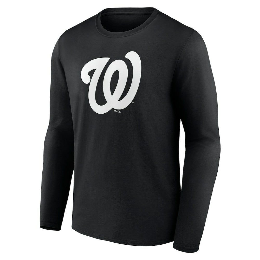 Washington Nationals Monochrome Personalized Name & Number Long Sleeve T-Shirt | MLB Shop