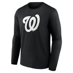 Washington Nationals Monochrome Personalized Name & Number Long Sleeve T-Shirt | MLB Shop