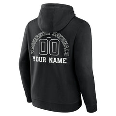 Washington Nationals Monochrome Personalized Name & Number Pullover Hoodie | MLB Near me