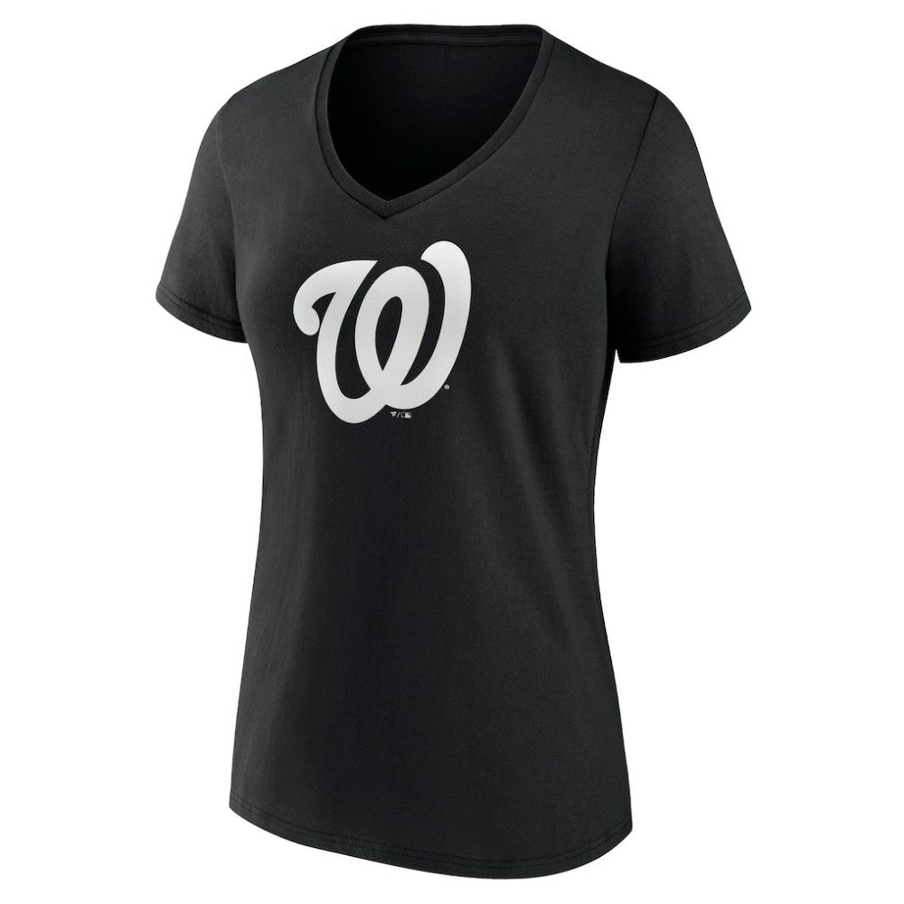Washington Nationals Women's Monochrome Personalized Name & Number V-Neck T-Shirt | MLB For sale